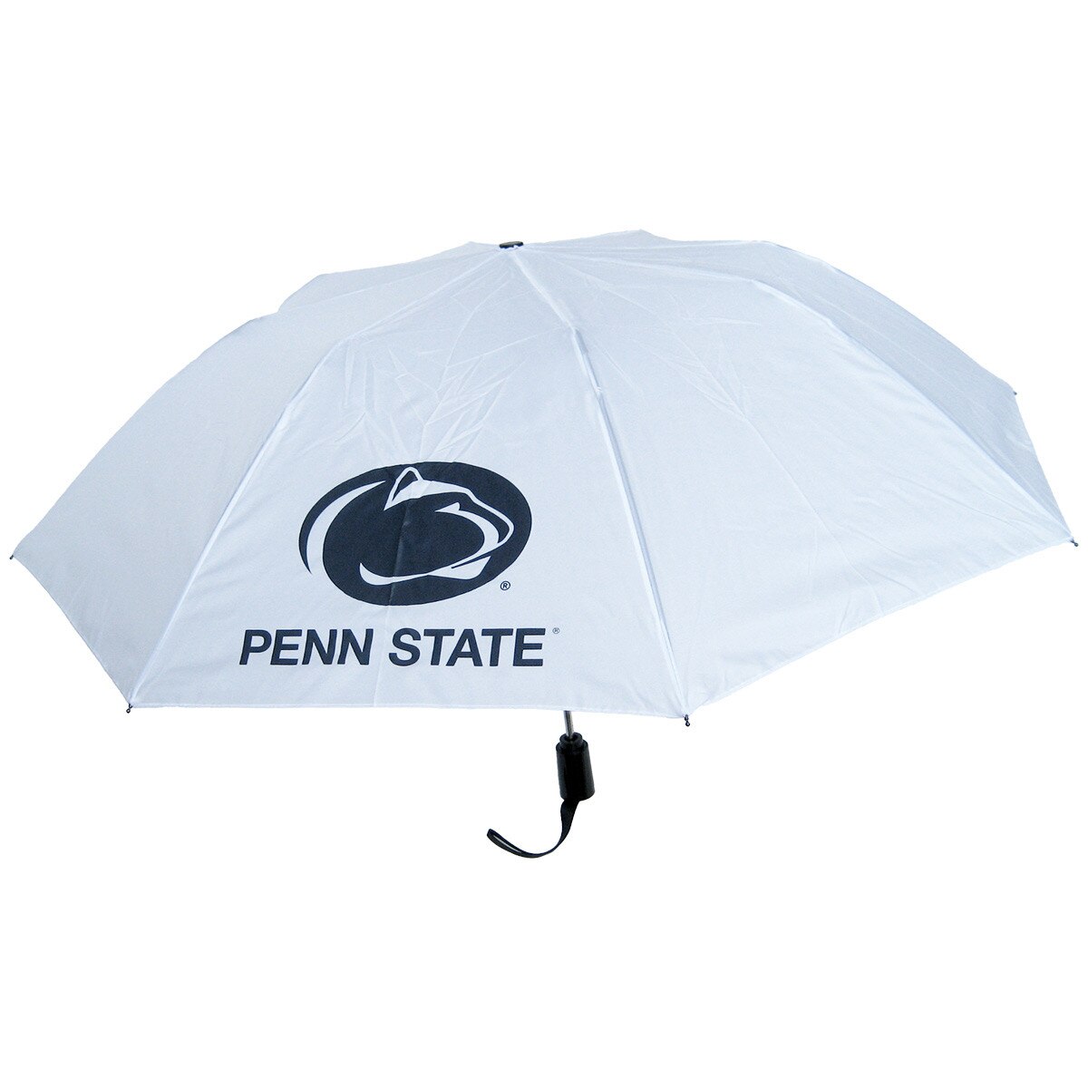 white umbrella with Penn State under Athletic Logo